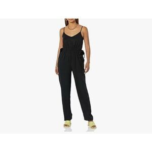 NEW Black TEREA Women's Millie Strappy Jumpsuit L